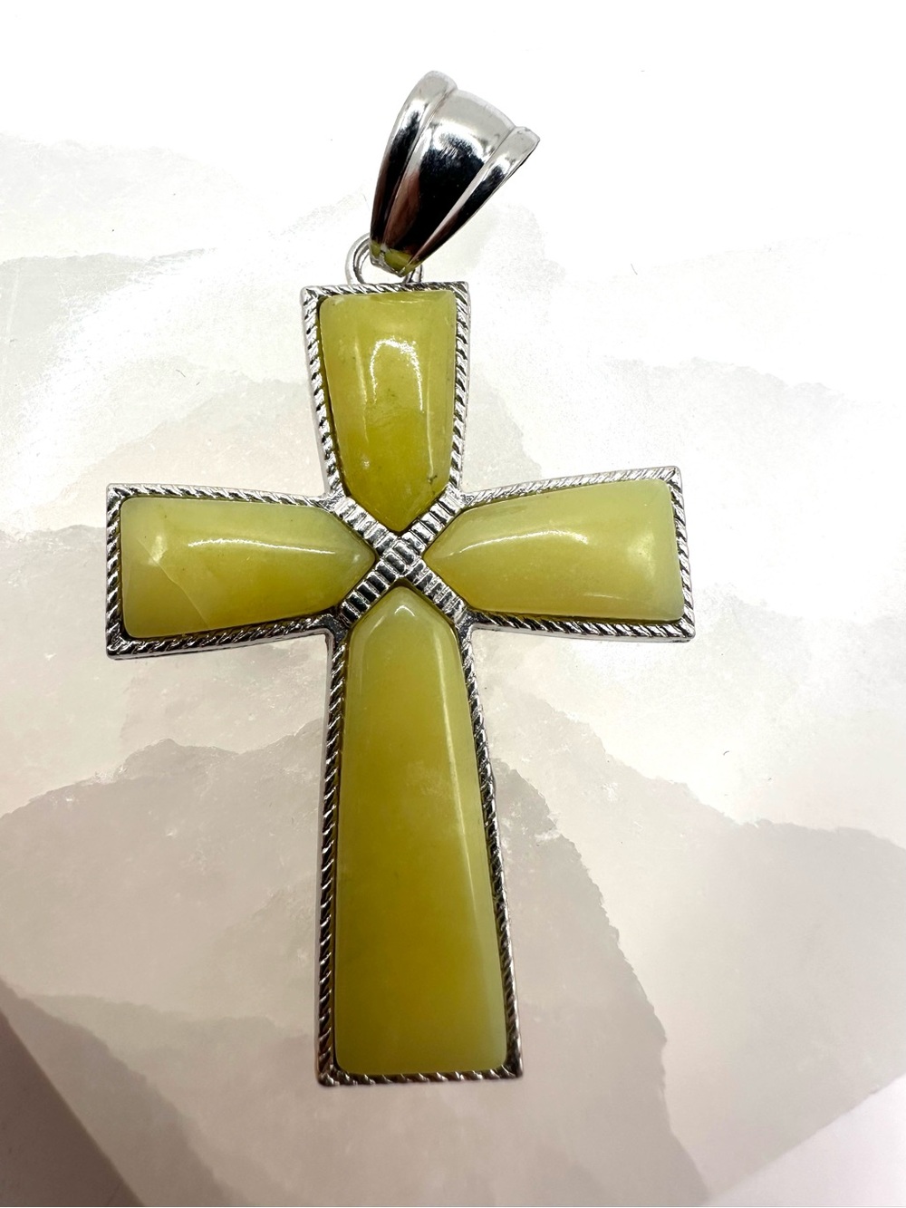 Jasper Cross pendant